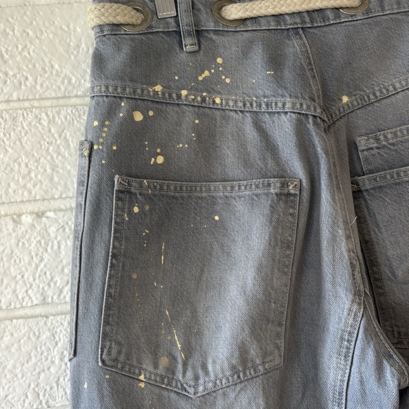 Free People Moxie Pull On Barrel Jeans Slouchy Size 25 - Picture 6 of 6